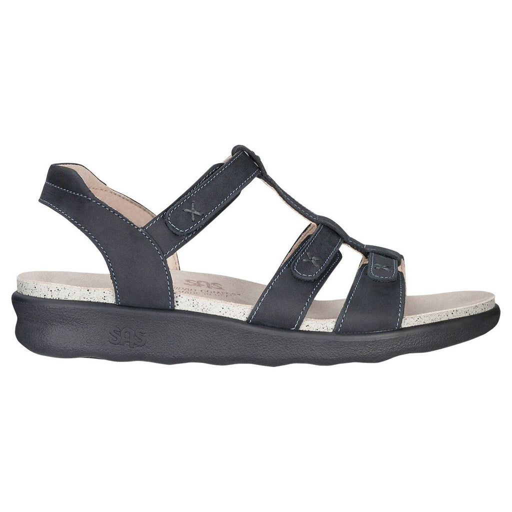 SAS  Women's Sorrento T-Strap Sandal in Nero Wide