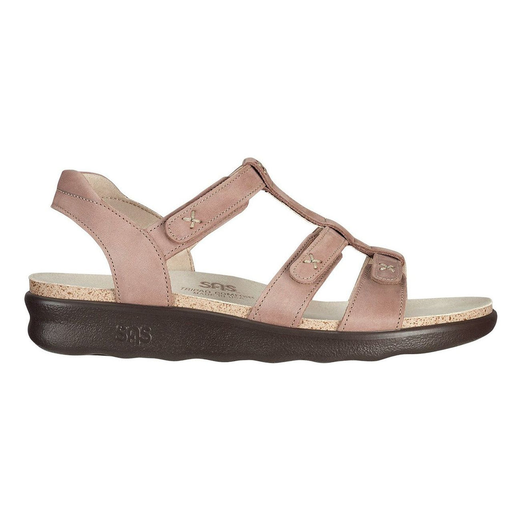 SAS Women's Sorrento T-Strap Sandal in Praline Wide