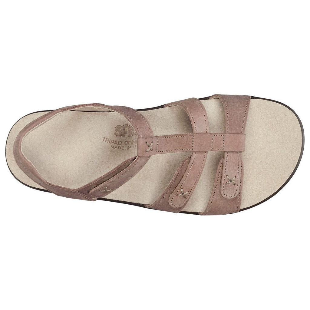 SAS Women's Sorrento T-Strap Sandal in Praline Wide