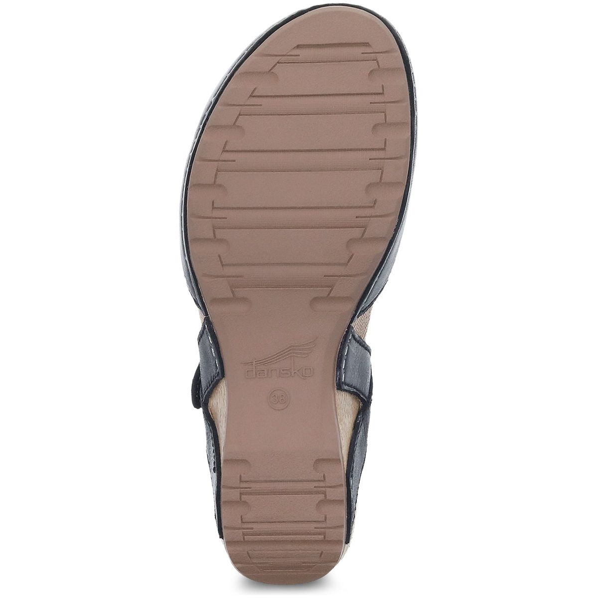 Dansko Women's Tiffani in Black Milled Burnished Mary Jane