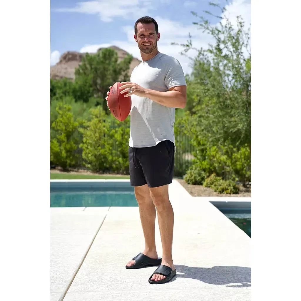 OOFOS Unisex Ooahh Sports Flex Sandals in Black Matte