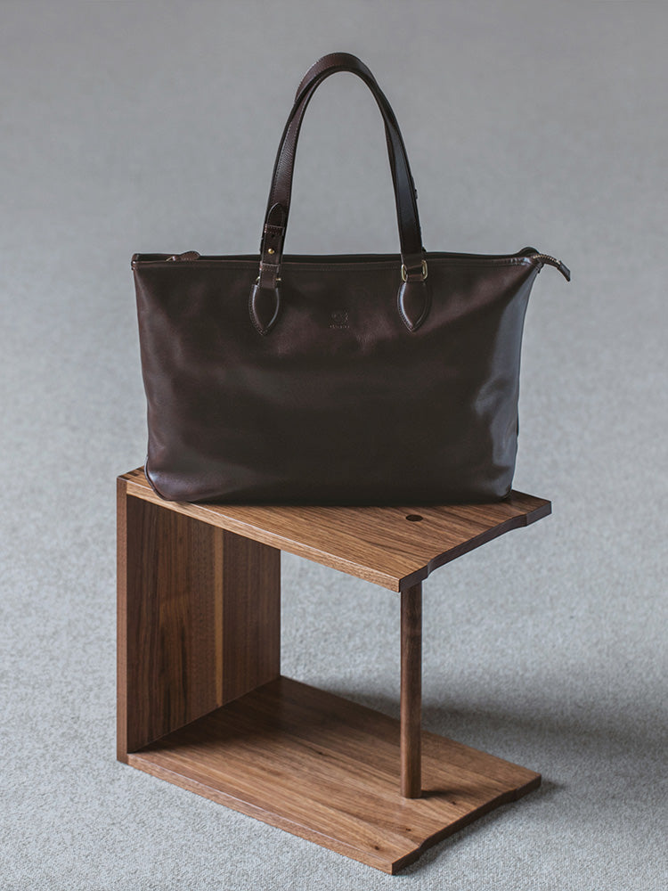 SACCHETTO 5 Horizontal tote bag with a zipper
