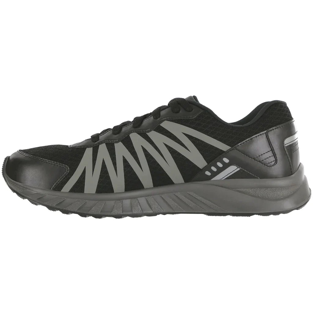 SAS Men's Pursuit Lace Up Sneaker in Black/Gray