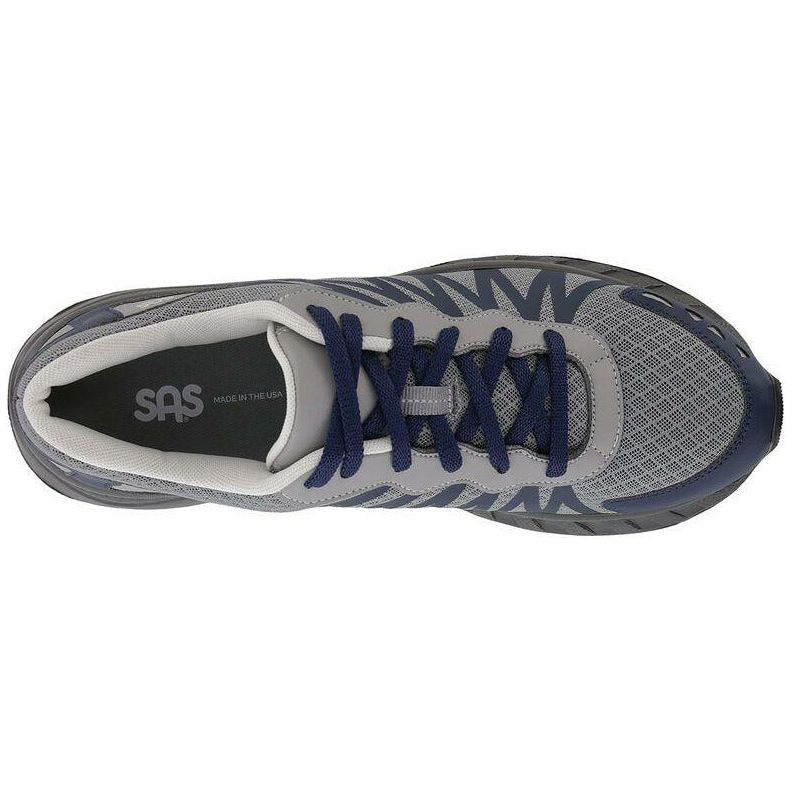 SAS Men's Pursuit Lace Up Sneaker in Gray/Navy