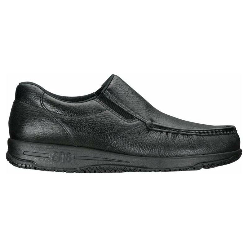 SAS Men's Navigator SR Slip Resistant Non Slip Loafer in Black