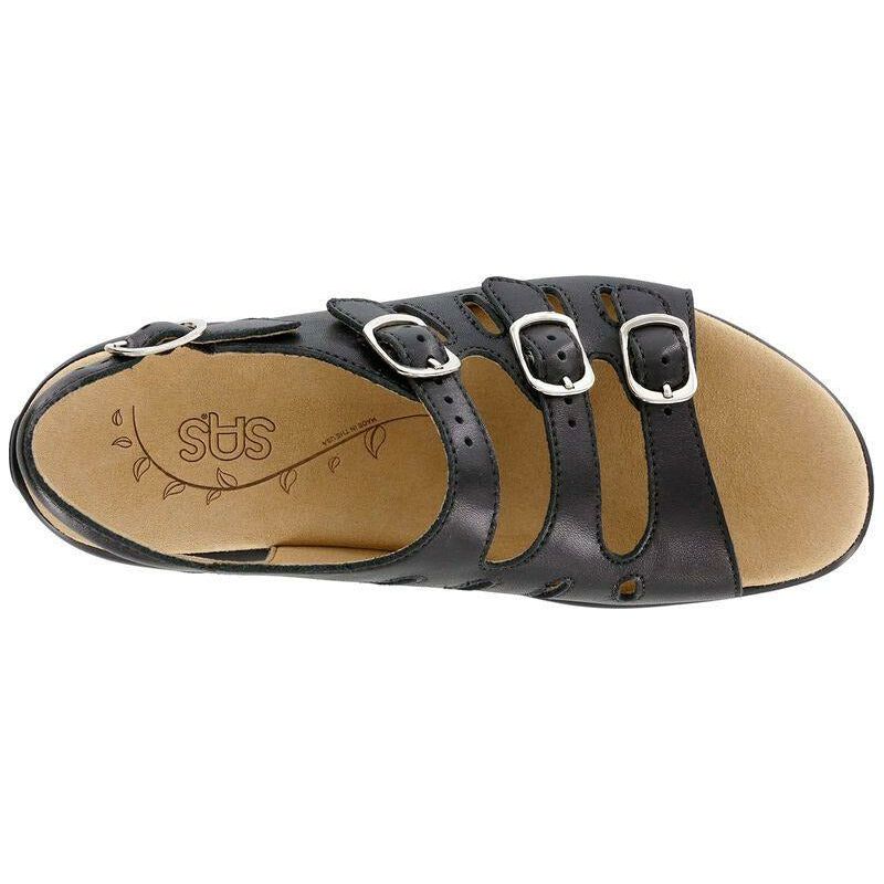SAS Women's Mystic Slingback Sandal in Black