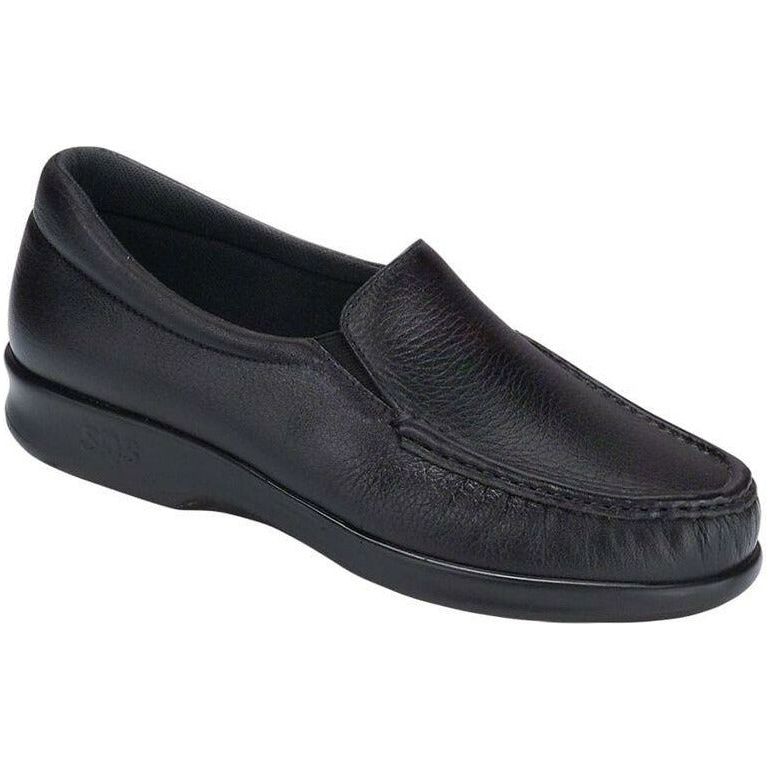 SAS Women's Twin Slip On Loafer in Black