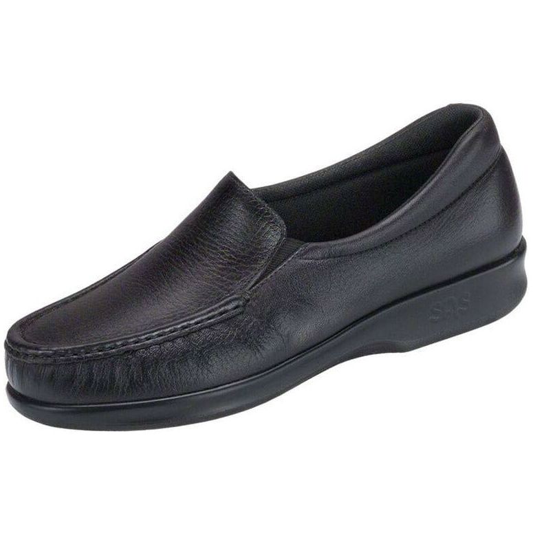 SAS Women's Twin Slip On Loafer in Black
