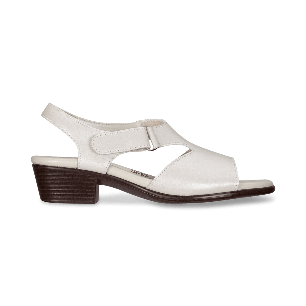 SAS Women's Suntimer Heeled Sandal in Pearl Bone