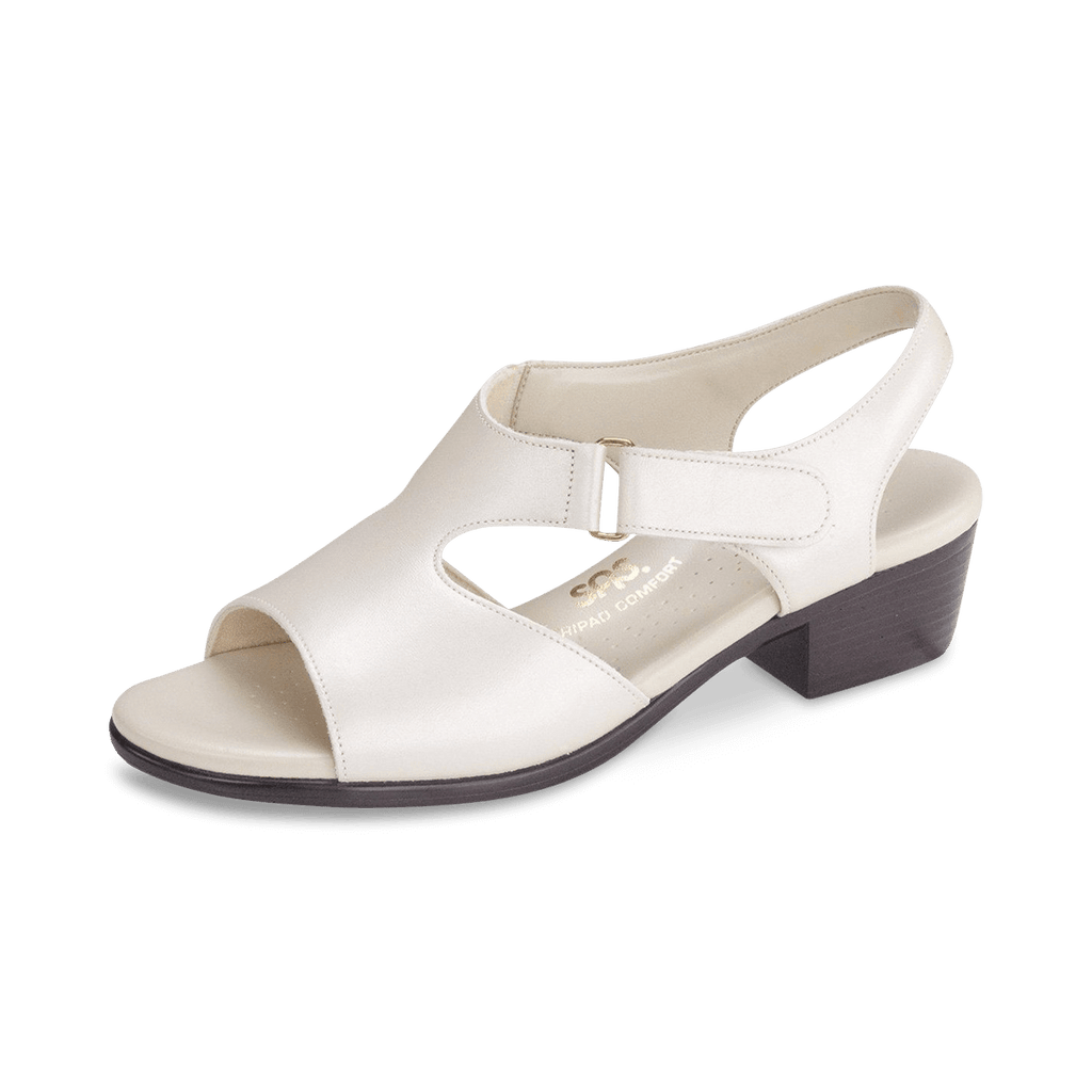 SAS Women's Suntimer Heeled Sandal in Pearl Bone