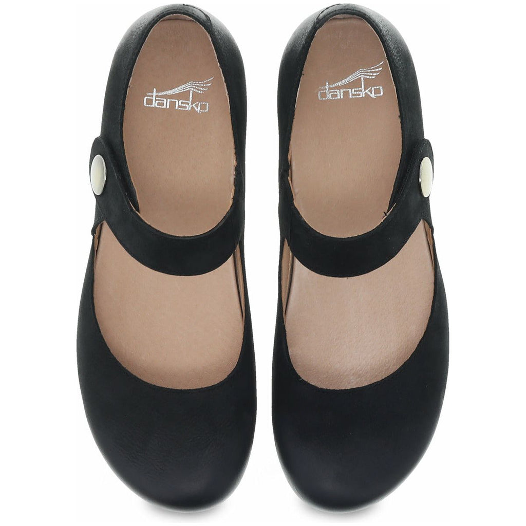 Dansko Women's Beatrice in Black Burnished Nubuck