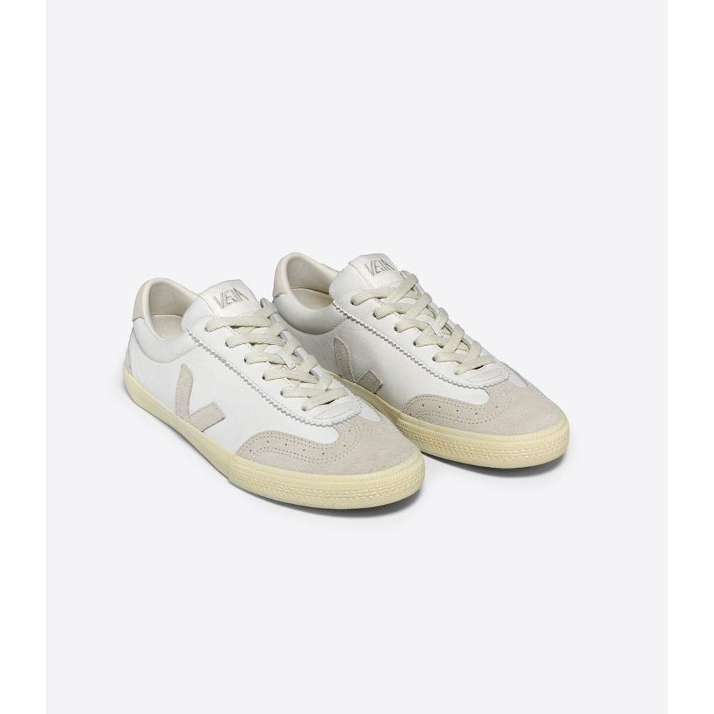 Veja Women's Volley Leather Sneaker in White Natural